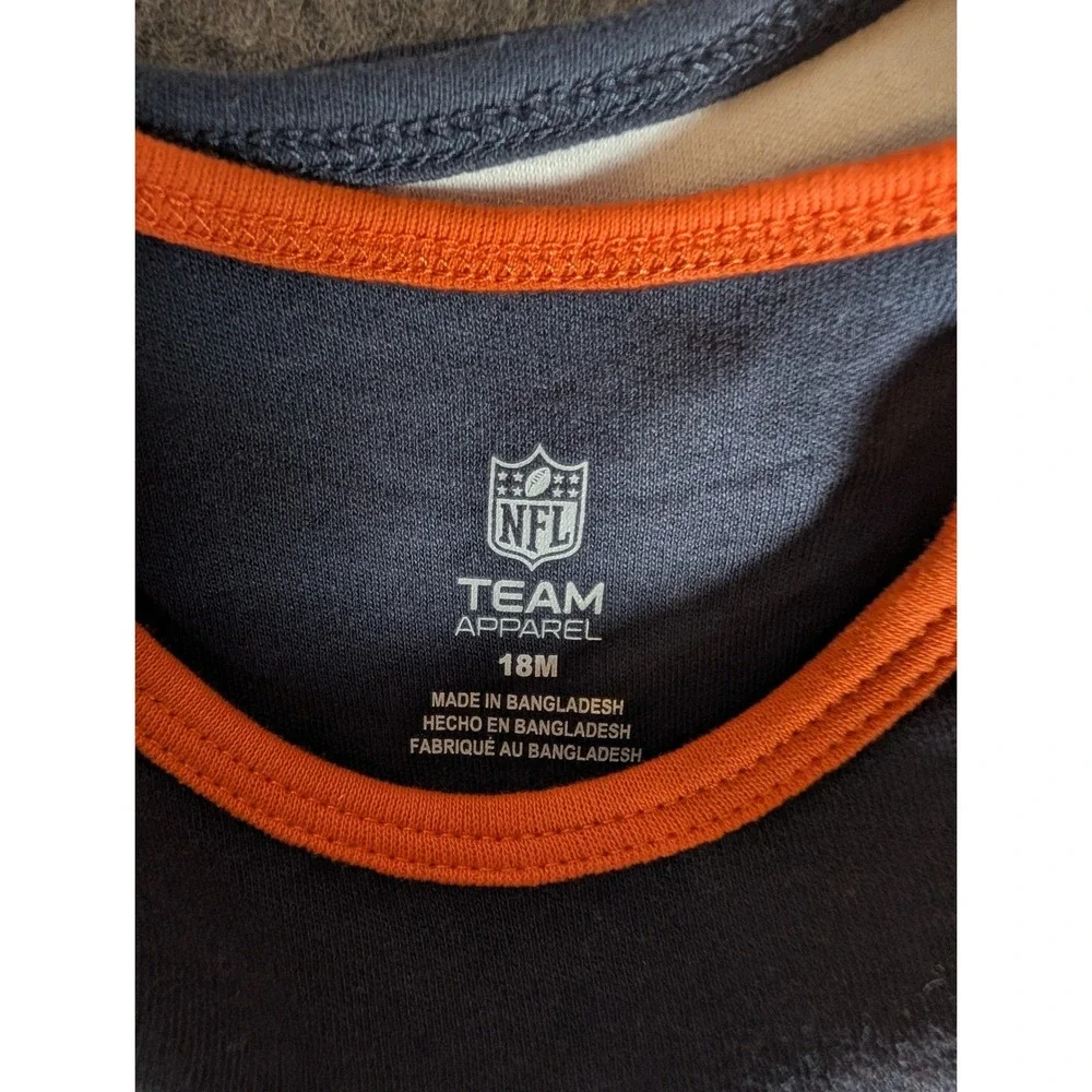 NFL Chicago Bears‎ Baby Bodysuit Orange Navy Blue 18 Months